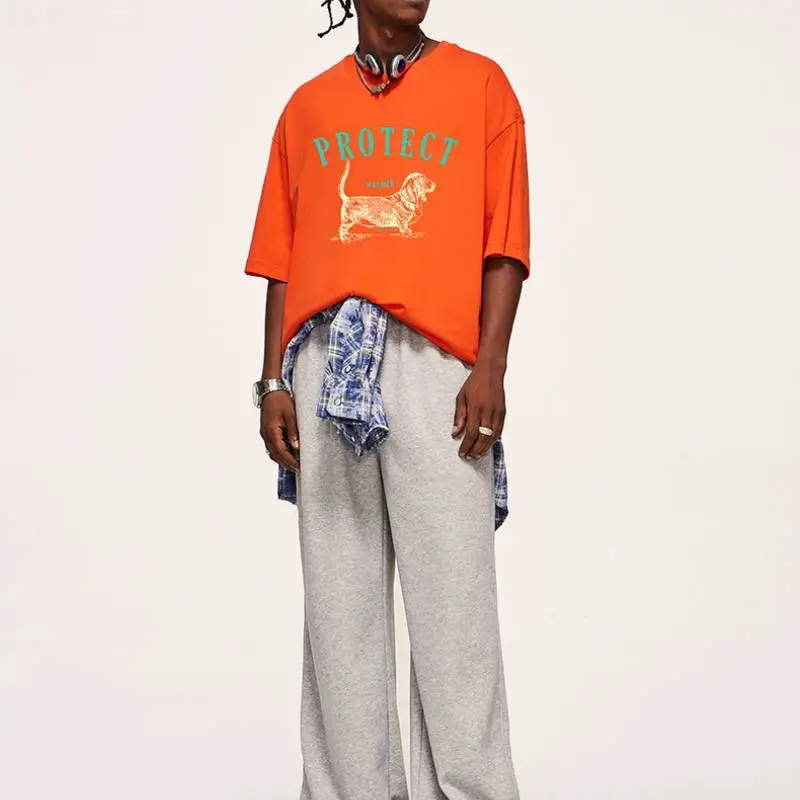 Casual Loose 100% Cotton T Shirt Unisex-2