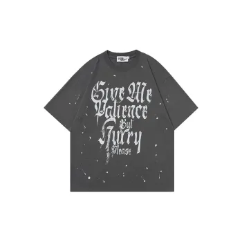 Retro Loose Letter Couple T Shirt
