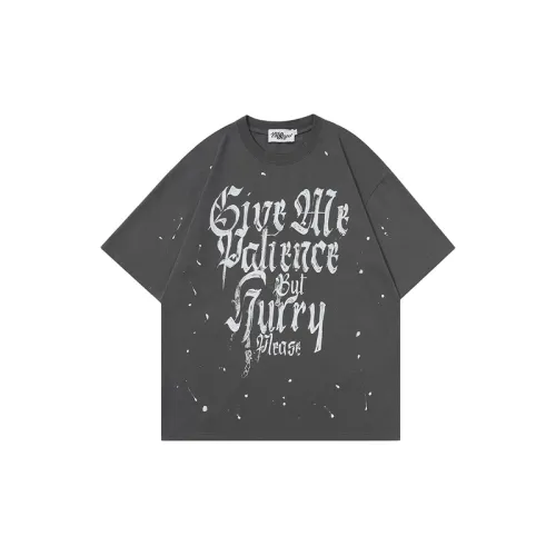 Retro Loose Letter Couple T Shirt