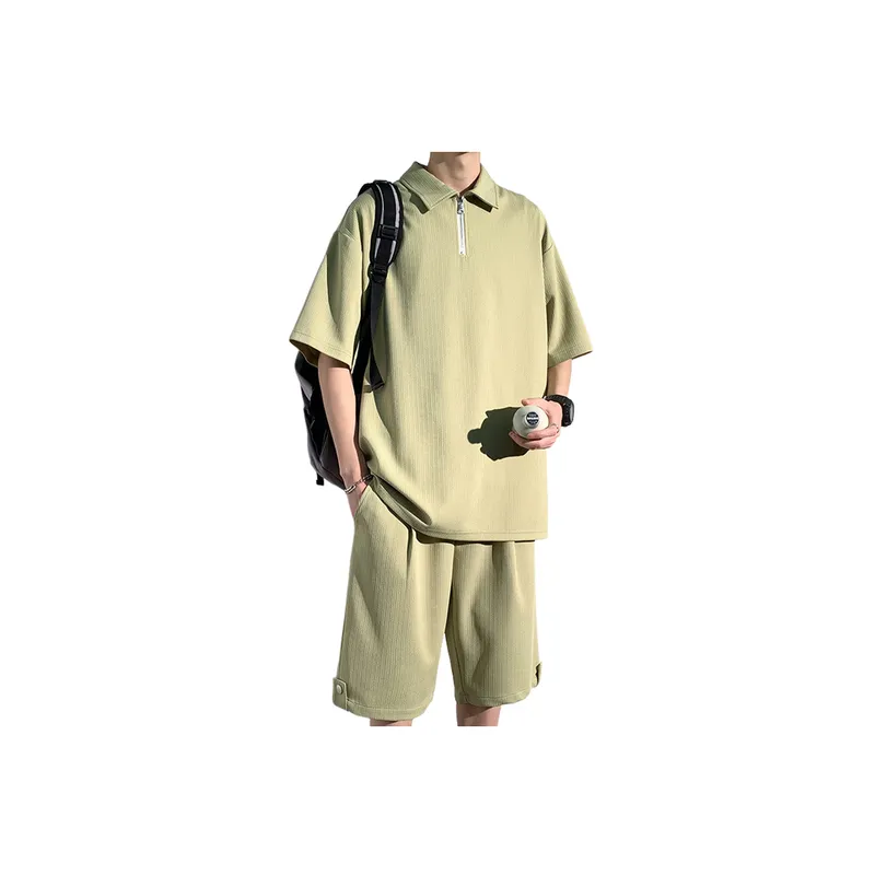 Casual Versatile Comfortable Style Polo Suit-5
