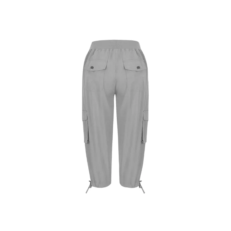 Sporty Casual Cotton Sports Pants Women-11