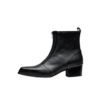 Simple Zipper Ankle Boots