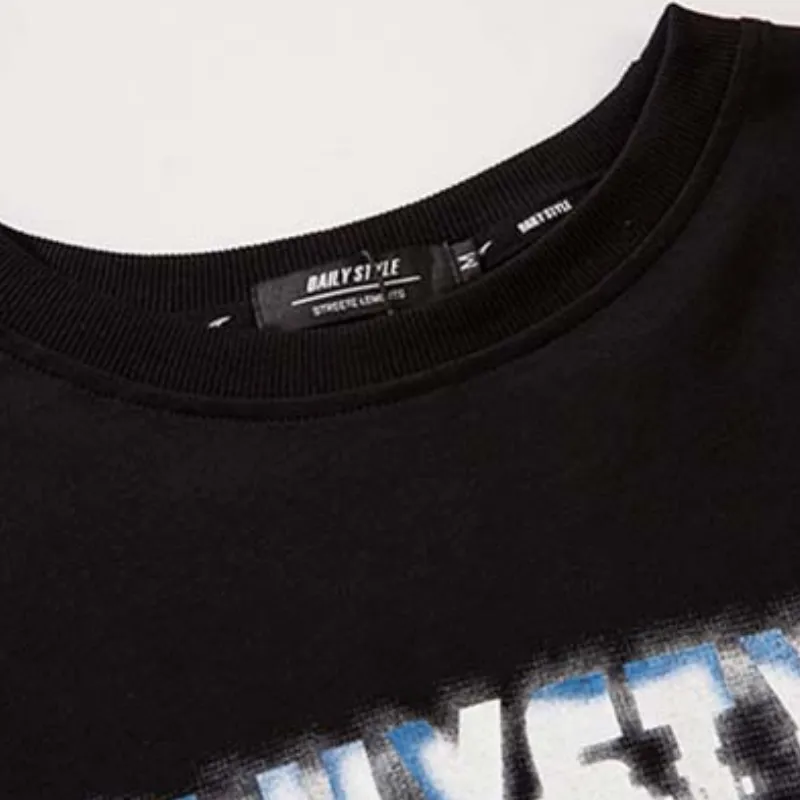 Trendy Hip Hop Cotton Blended Fabric T Shirt-4