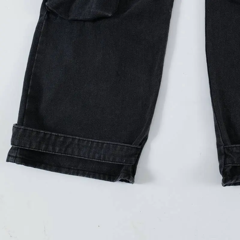 Loose Fashion Cotton Blended Fabric Cargo Pants-3