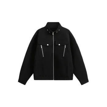 Casual Fashionable Cotton Blended Fabric Jacket