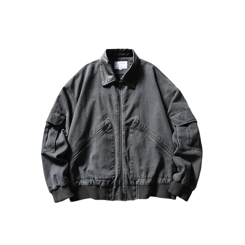 Simple Washed Jacket-0