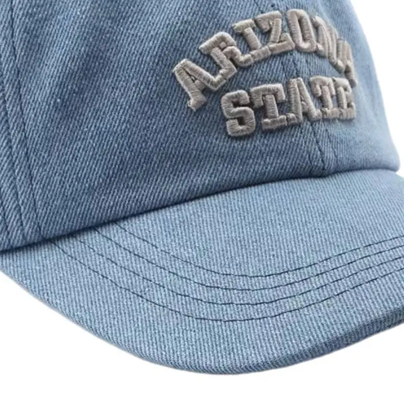 Casual Fashionable Washed Peaked Cap-3