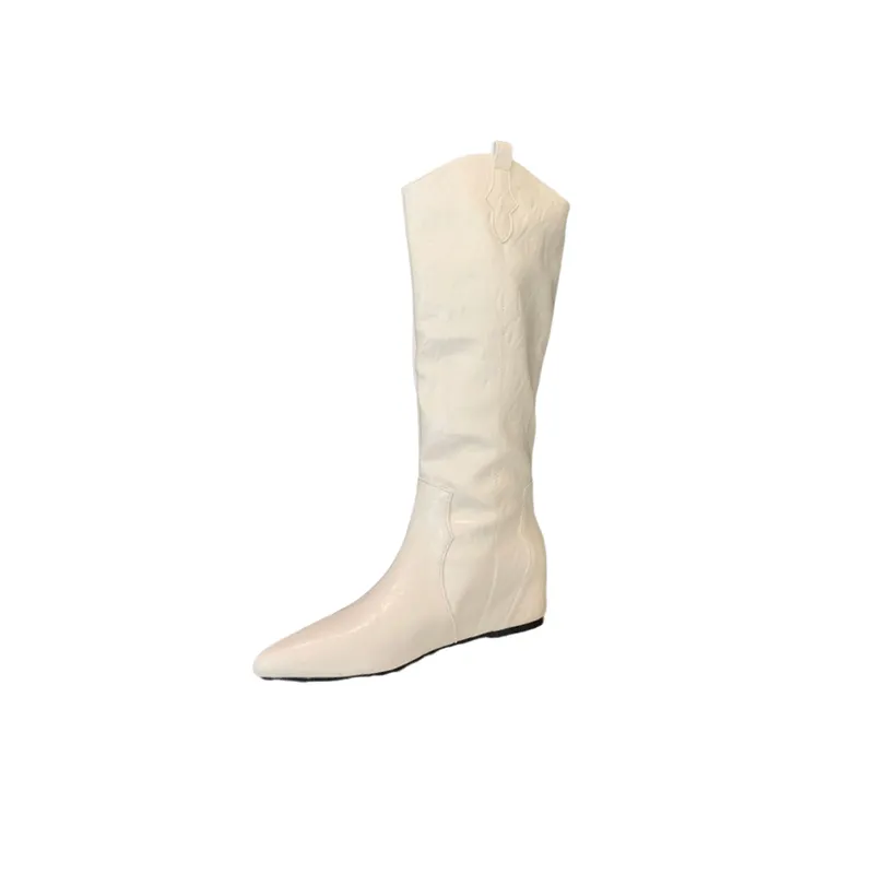 Retro Casual Knee High Boots-3