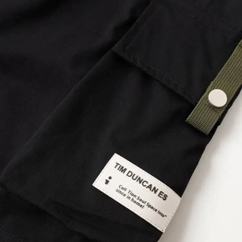Casual Loose Polyester Cargo Shorts-4
