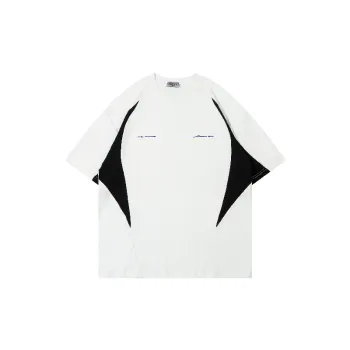 Contrast Color Loose Cotton T Shirt Unisex