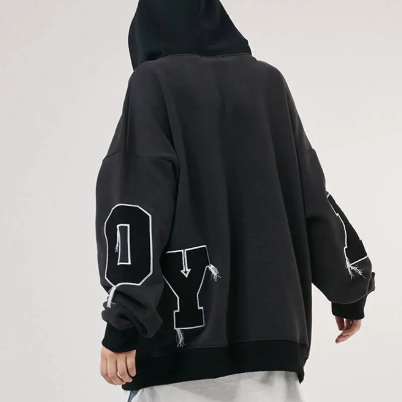 Simple Embroidery Sweatshirt-7