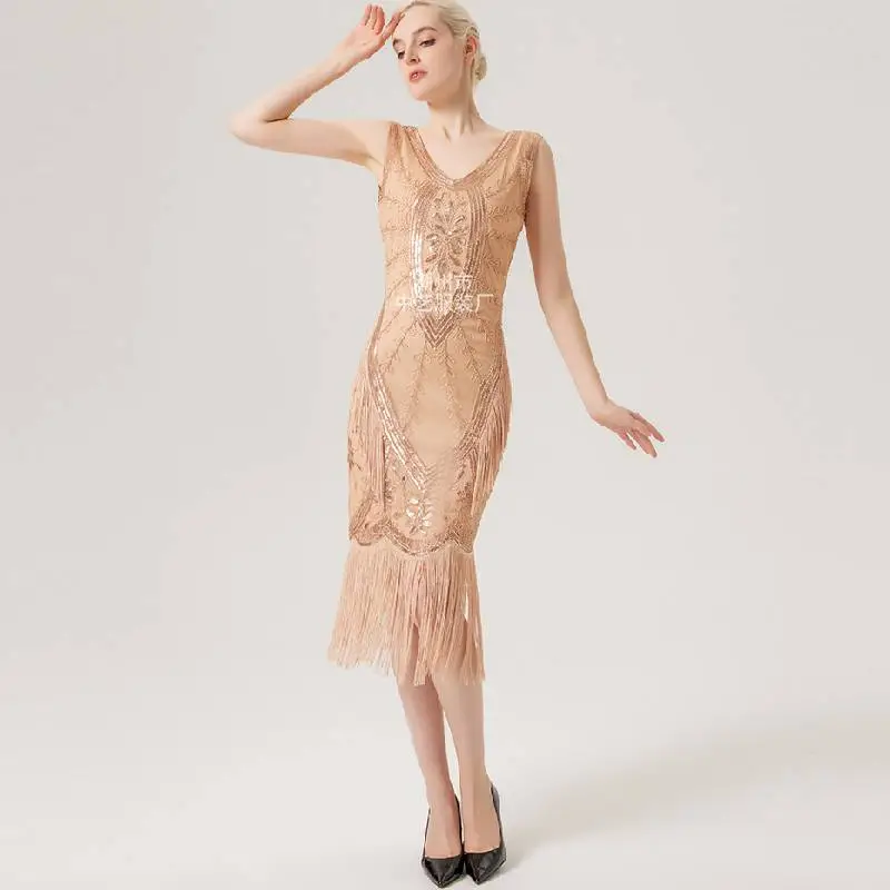 Retro Fashionable Dress Women-8