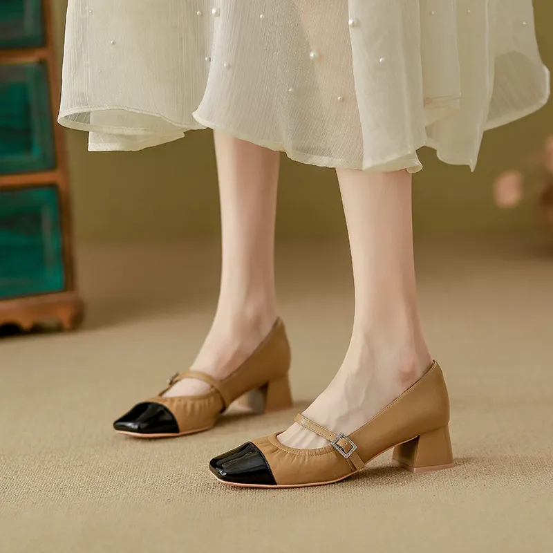 Casual Fashionable Mary Jane Shoes-1