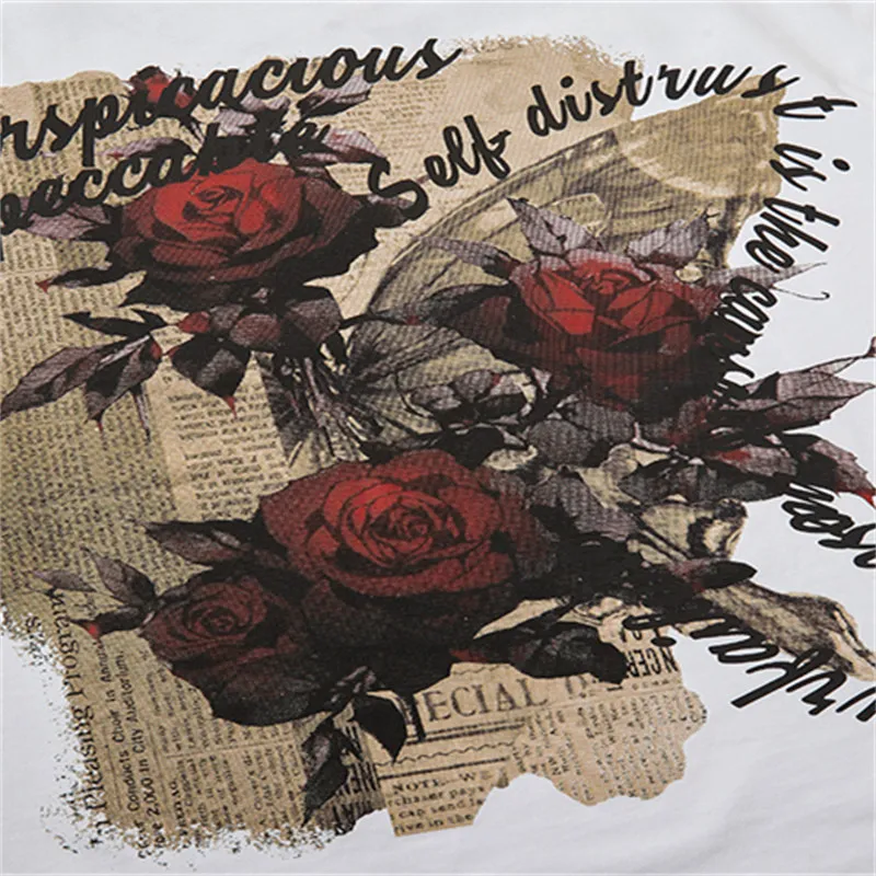 Fashion Print 100% Cotton T Shirt-5