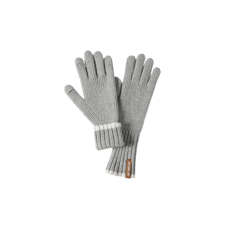 Basics Simple Knit Gloves-7
