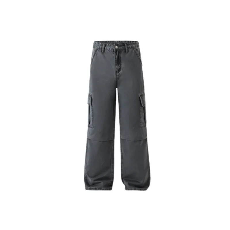 Casual Fashion Loose Cotton Cargo Pants-4