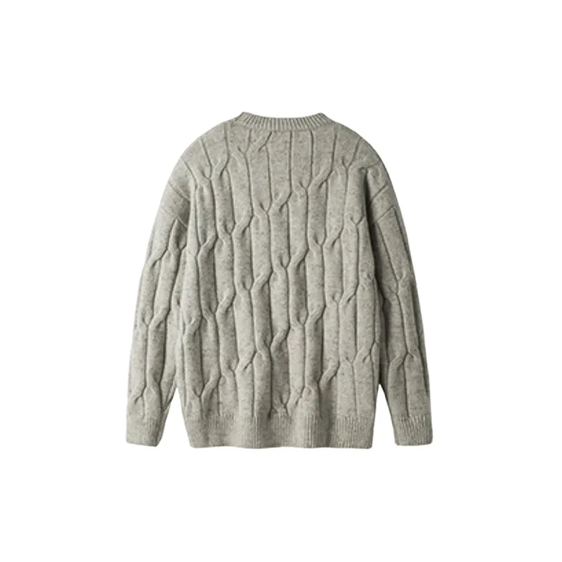 Trendy Plain Polyester Sweater-7