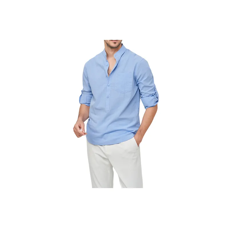 Casual Loose 100% Cotton Shirt-10