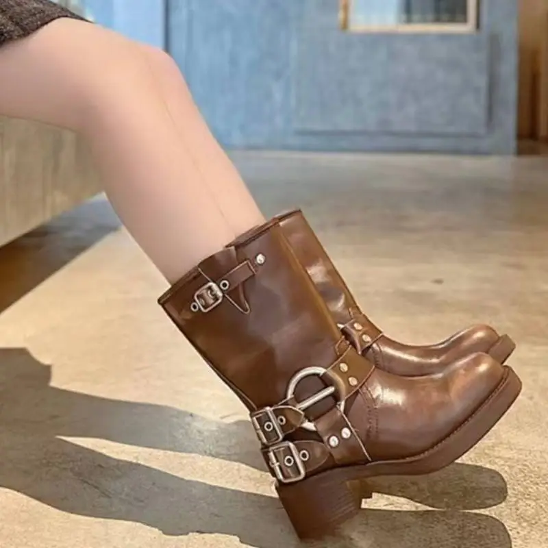 Retro Funky Ankle Boots-1