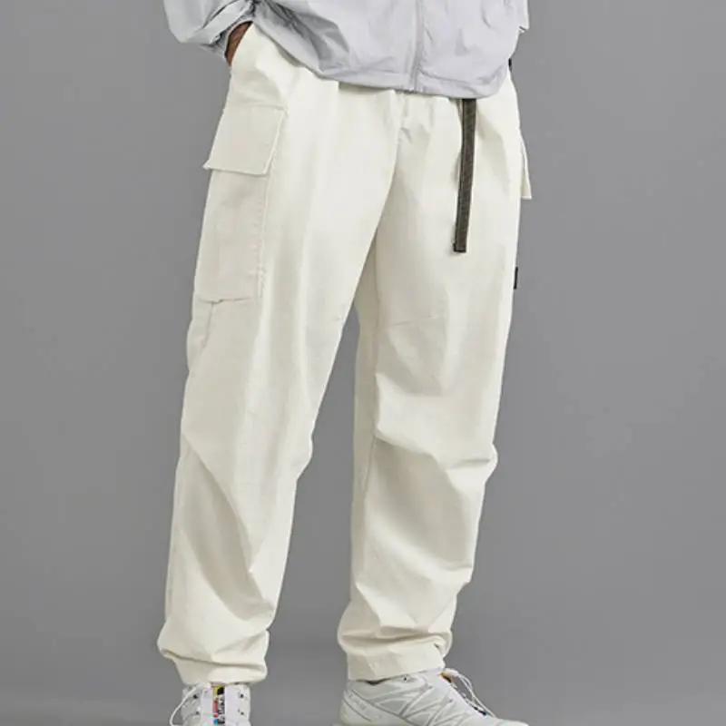 Basics Simple 100% Nylon Casual Pants-4