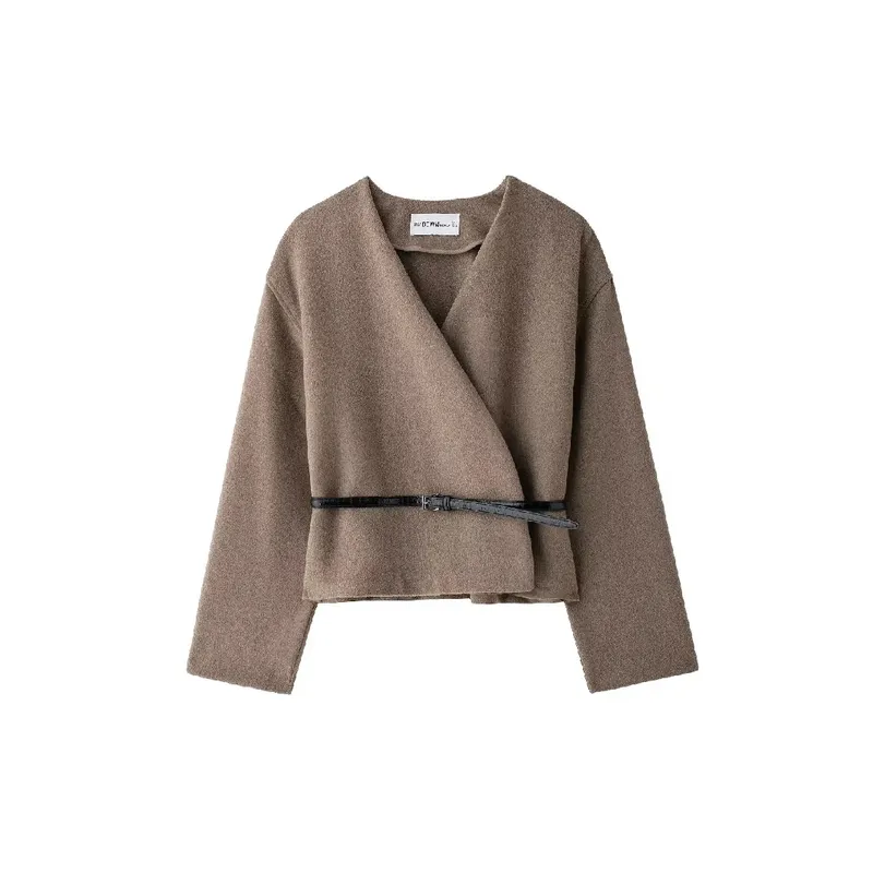 Casual Retro Loose Velvet Jacket Women-0