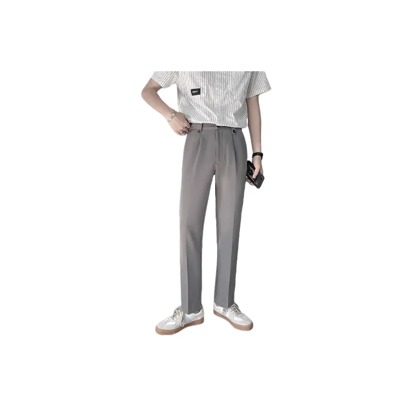 Casual Fashionable Suit Trousers-3
