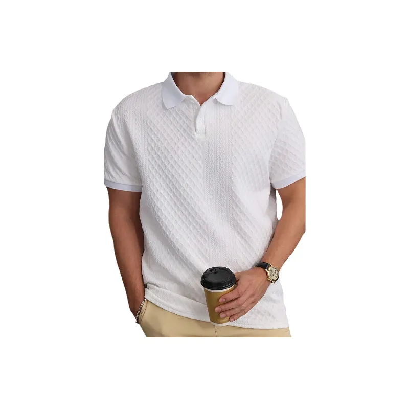 Fashionable Casual Cotton Blended Fabric Polo-2