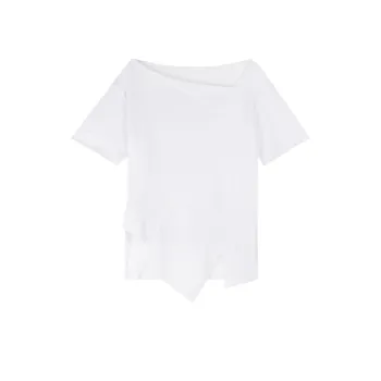 Dark Irregular Splicing T Shirt