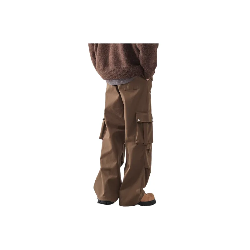 Retro Versatile Workwear Trousers-5