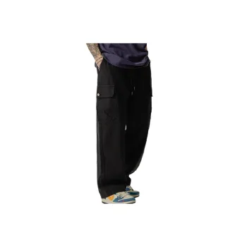 Loose Straight Leg Cavalry Slant Composite Fabric Cargo Pants