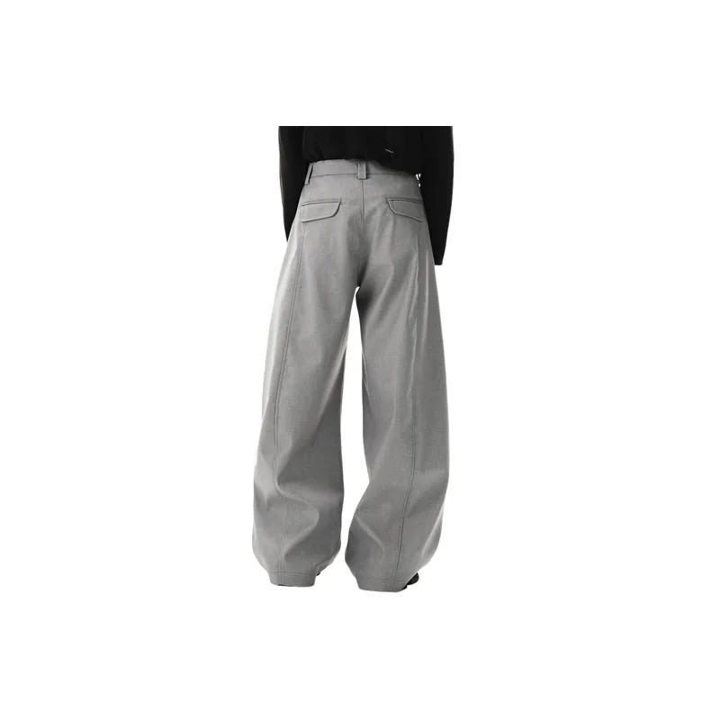 Retro Loose Cotton Blended Fabric Casual Pants-2
