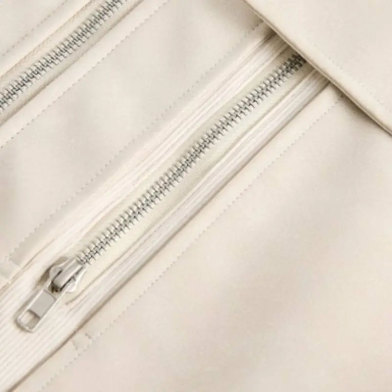 Fashionable Zipper Polyester Jacket-7