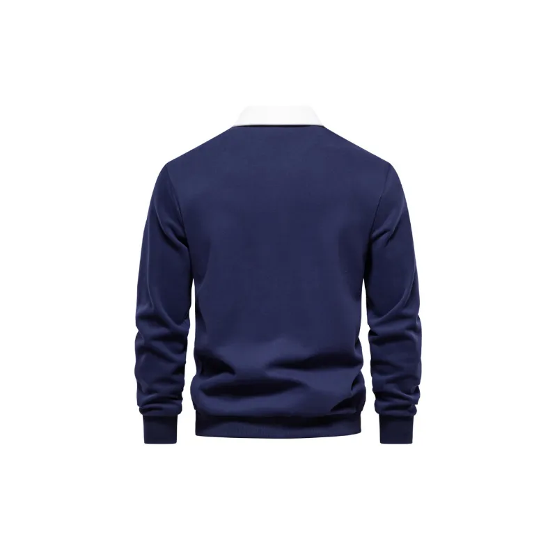 Casual Long Sleeve Polo-3