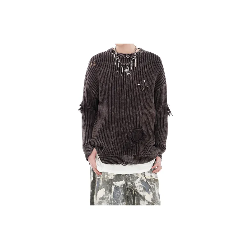 Retro Distress Sweater-2
