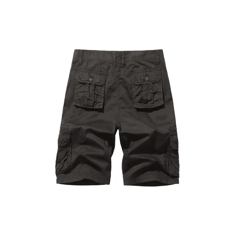 Simple Fashionable Cotton Cargo Shorts-11
