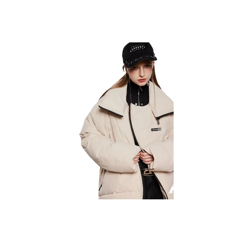 Casual Loose Stand Collar Cotton Coat-9
