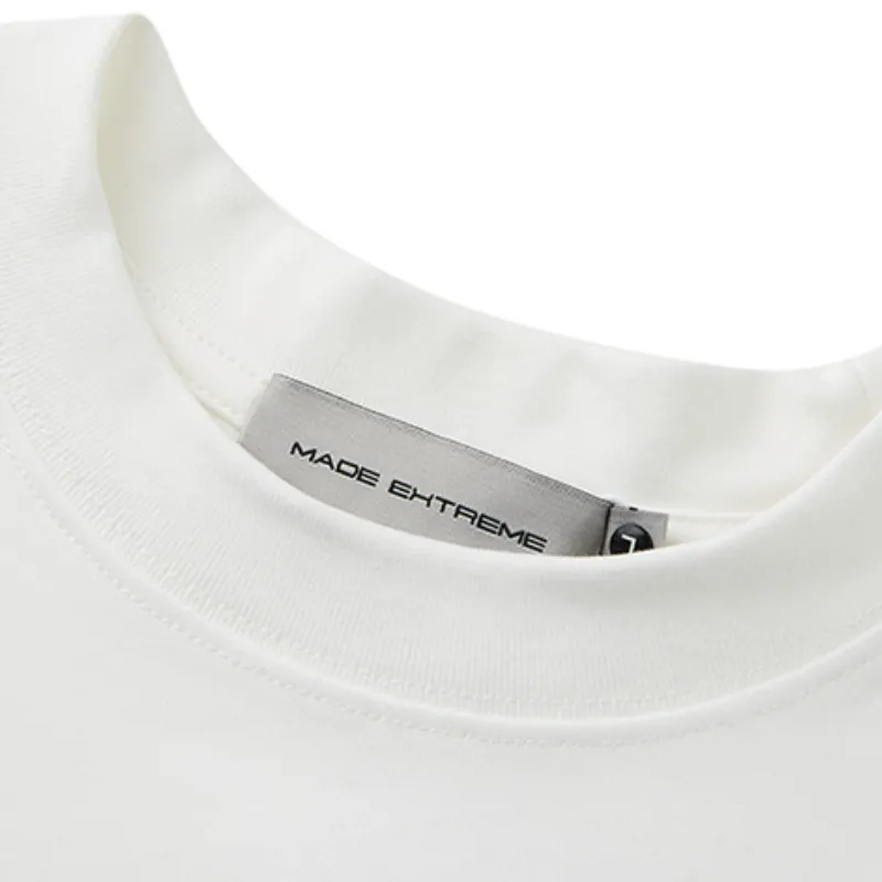 Street Loose Cotton Blended Fabric T Shirt-4