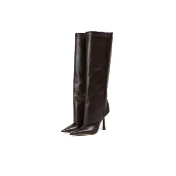 Fashionable Straight Leg Knee High Boots