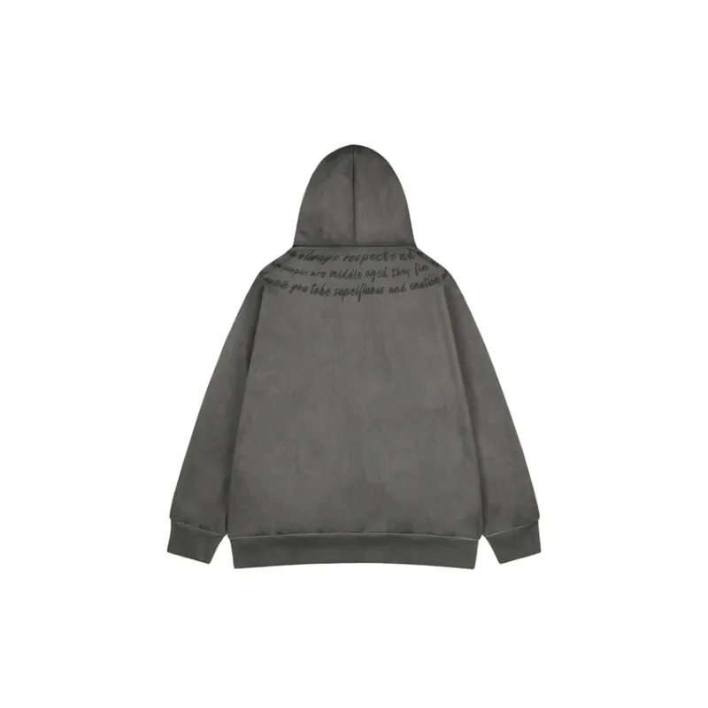 Distressed Fleece Hoodie-1