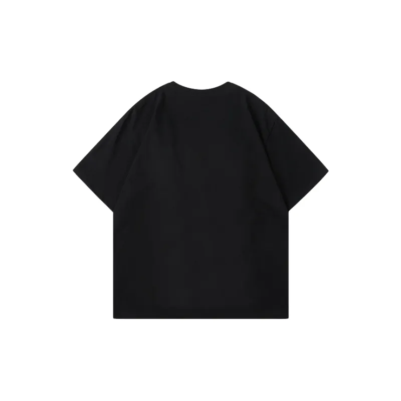 Fashionable Loose Cotton Blended Fabric T Shirt Unisex-3