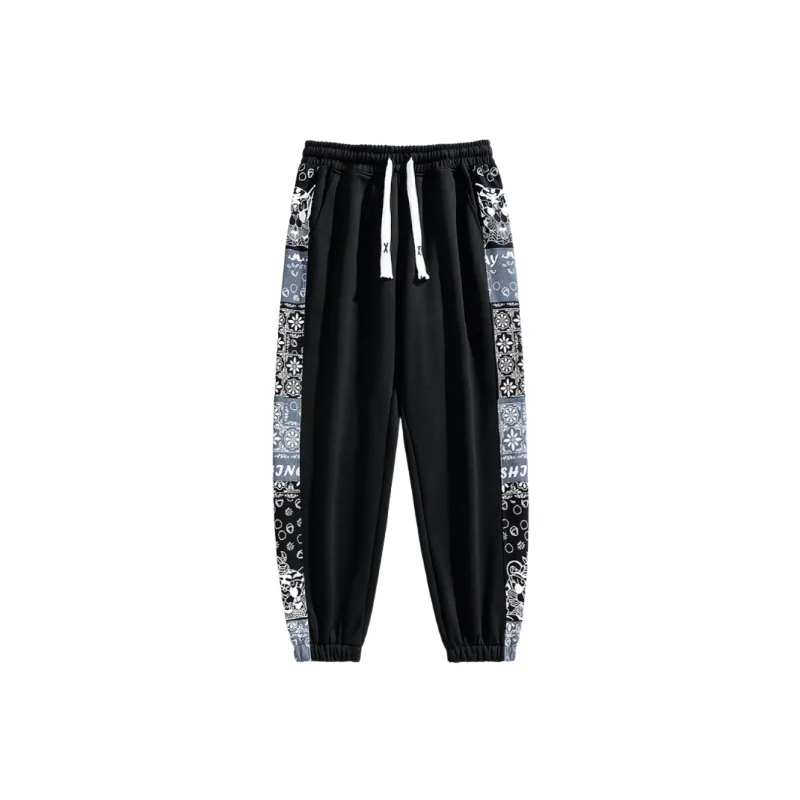 Fashionable Straight Leg Cotton Blended Fabric Casual Pants-2