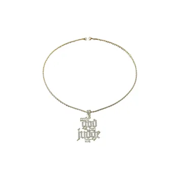 Diamond Letter Pendant Necklace
