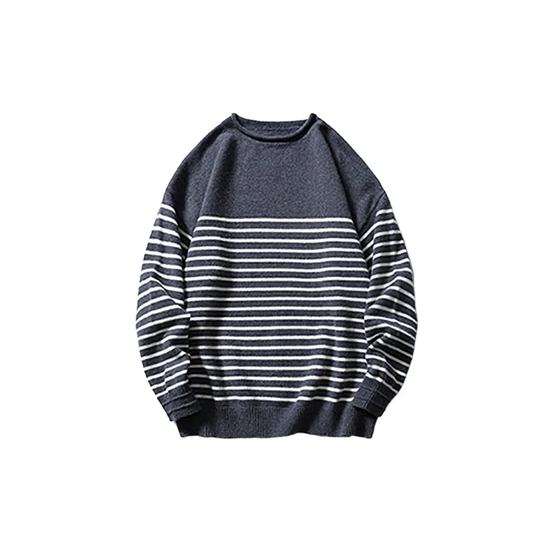 Loose Casual Blended Synthetic Fabrics Sweater-4