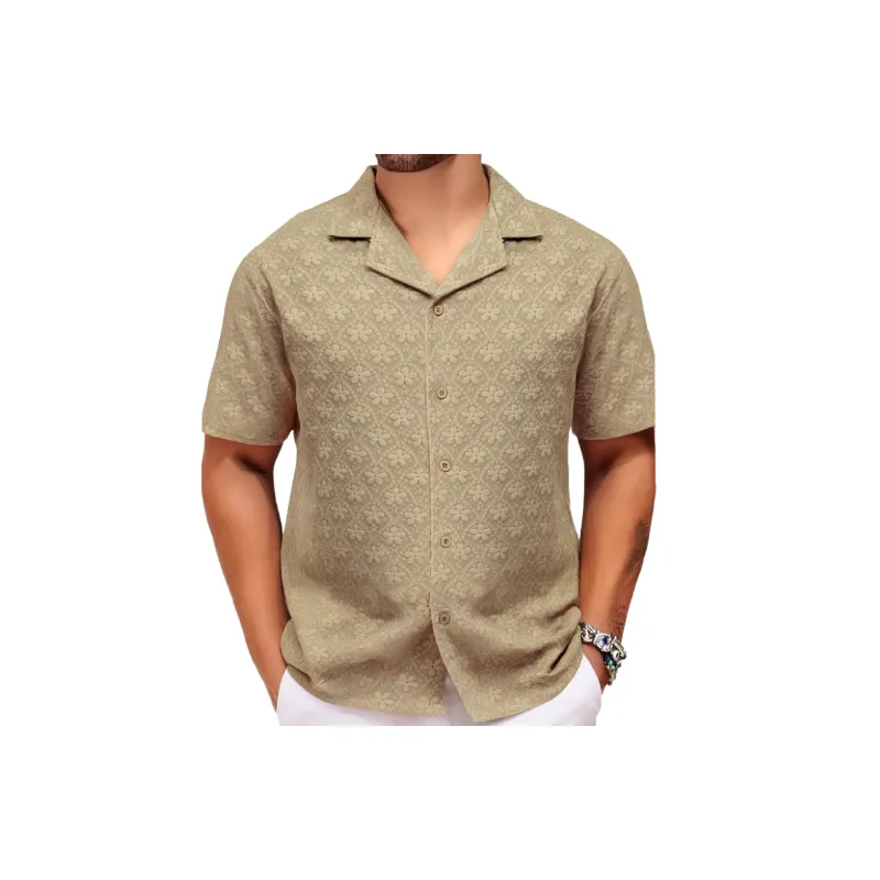 Fashionable Plain Polyester Shirt-5