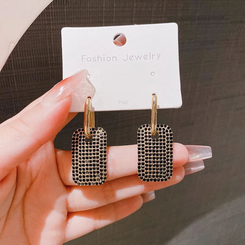 Funky Geometric Ear Stud Women-2