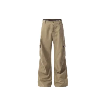 Retro Loose Nylon Cargo Pants