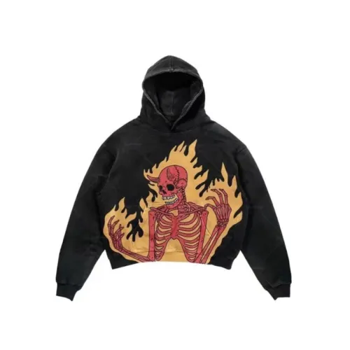 Casual Print Skull Fashion Hoodie