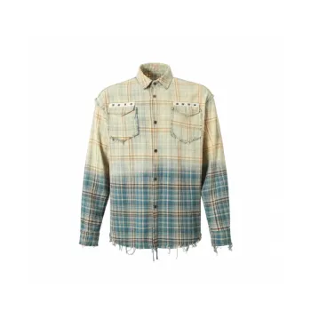 Loose Beach Patchwork Long Sleeve Shirt
