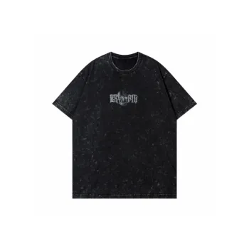 Dark Skull Print Oversize Casual T Shirt