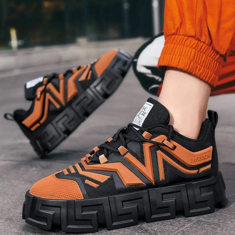 Fashionable Contrast Color Skateboarding Shoes-9